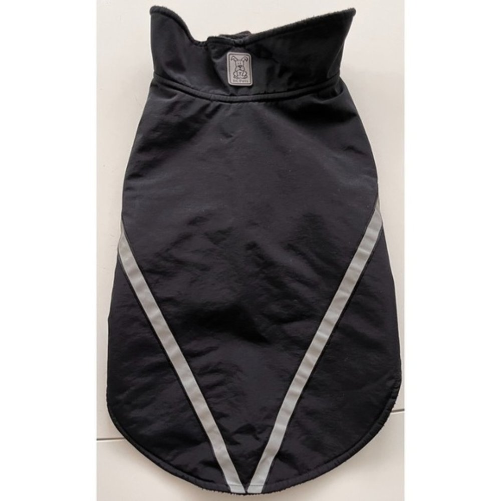 Black and Grey RC Pets Dog Coat Lined  with Fleece Size Small